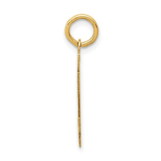 14kt Yellow Gold Small Satin Number 94 Charm