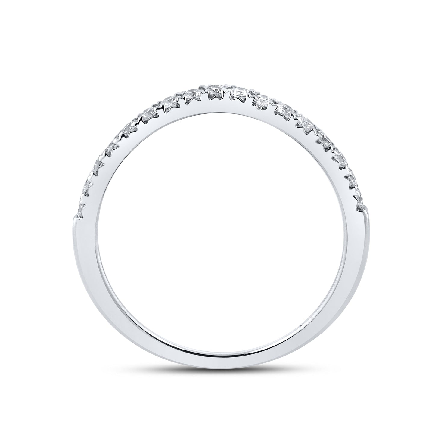 10K WHITE GOLD LAB DIAMOND RING 1.54 CTW