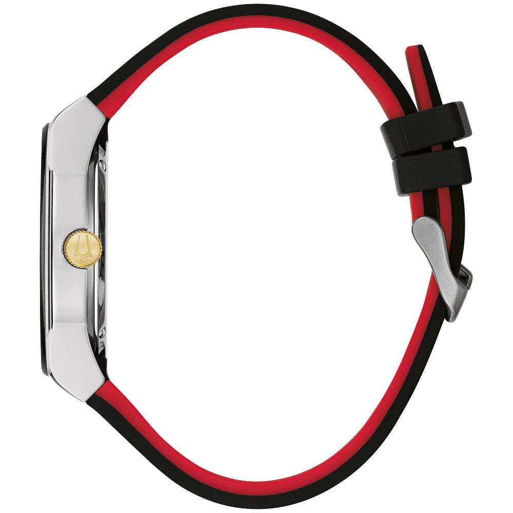 Bulova Men’s Chronograph Watch – Two-Tone Stainless Steel Black Dial