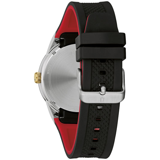 Bulova Men’s Chronograph Watch – Two-Tone Stainless Steel Black Dial