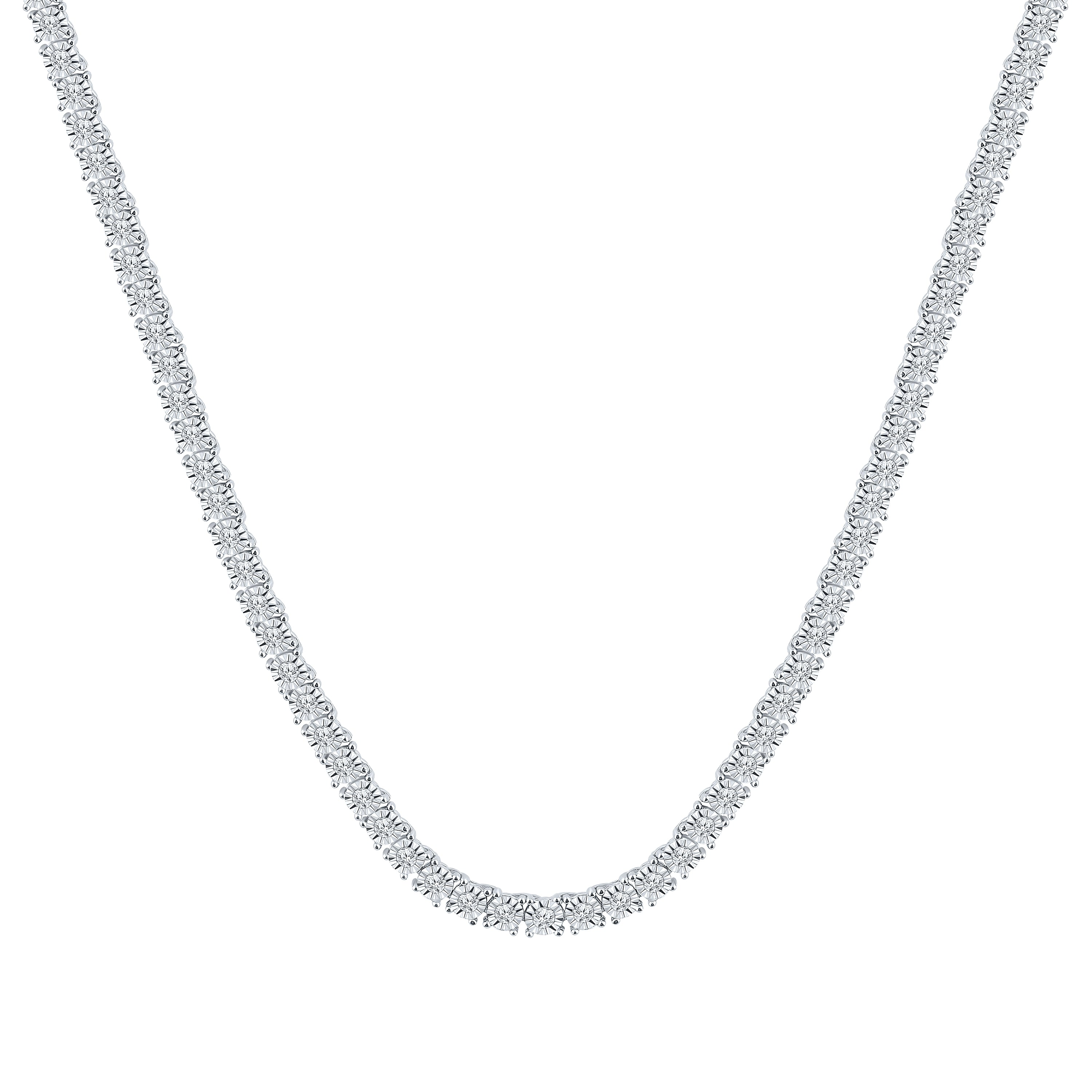 10KT WG 1.4CTW DIAMOND NECKLACE