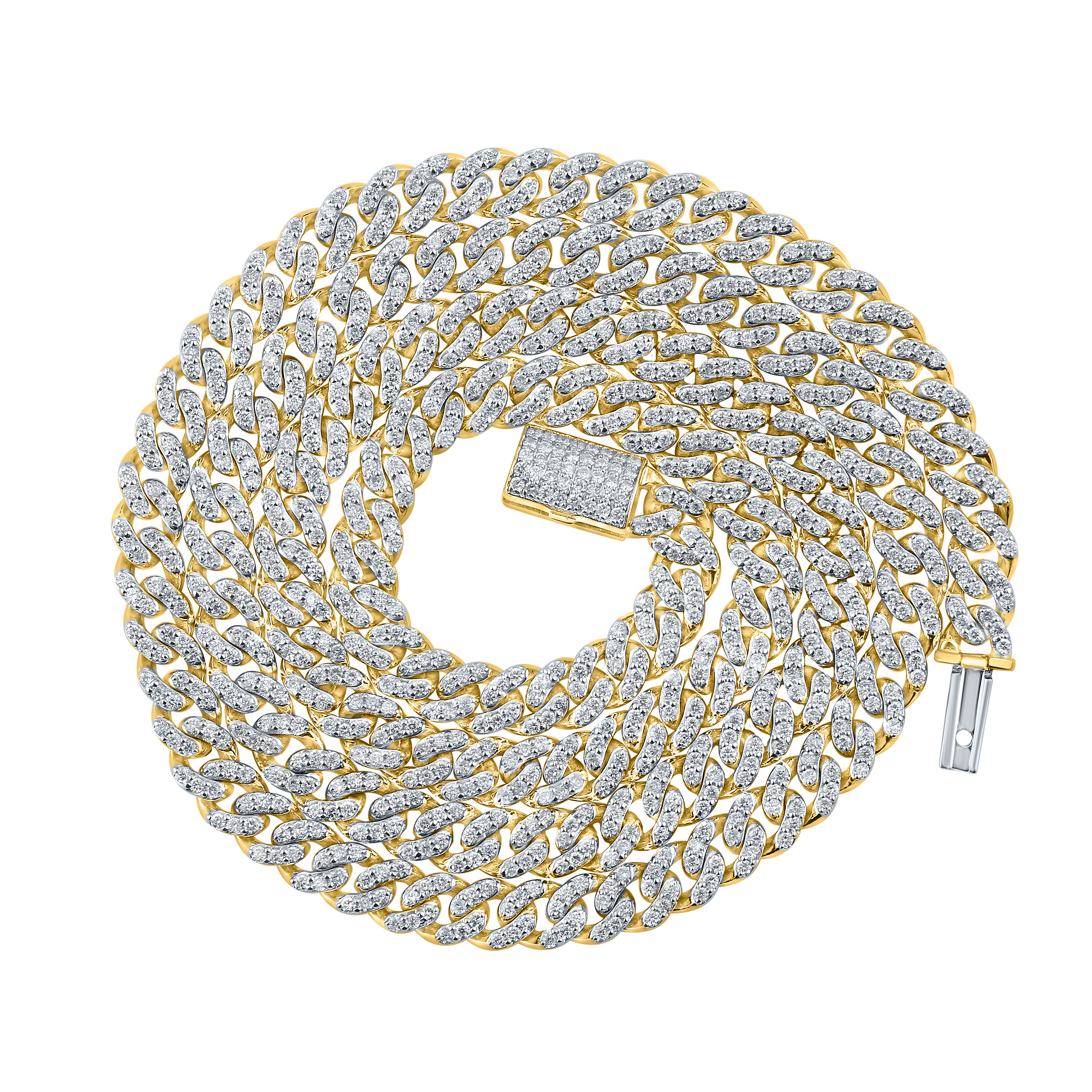 10kt Yellow Gold 6.39 CTW Natural Diamond Necklace