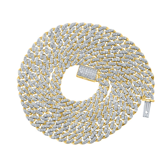 10kt Yellow Gold 6.39 CTW Natural Diamond Necklace