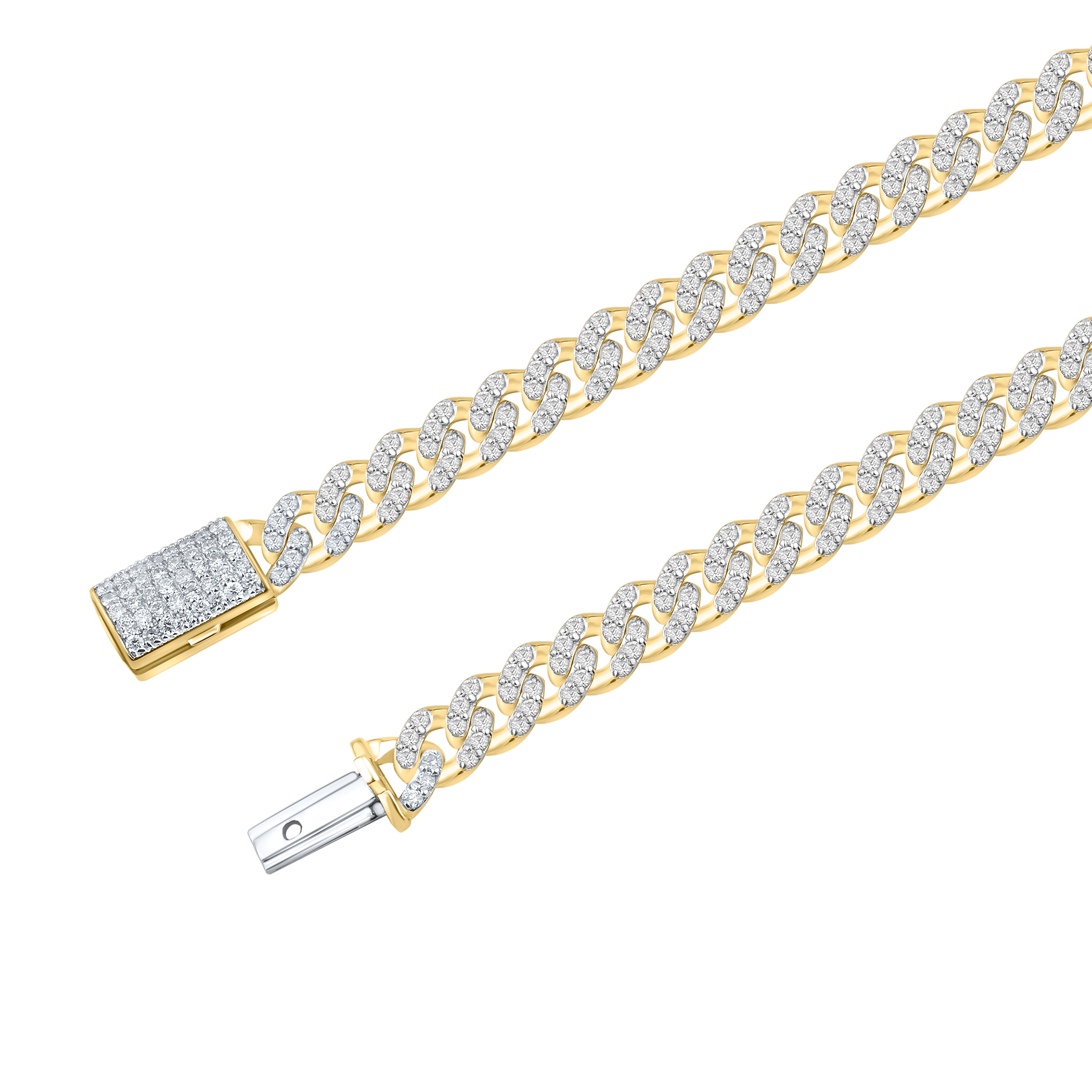 10kt Yellow Gold 6.39 CTW Natural Diamond Necklace