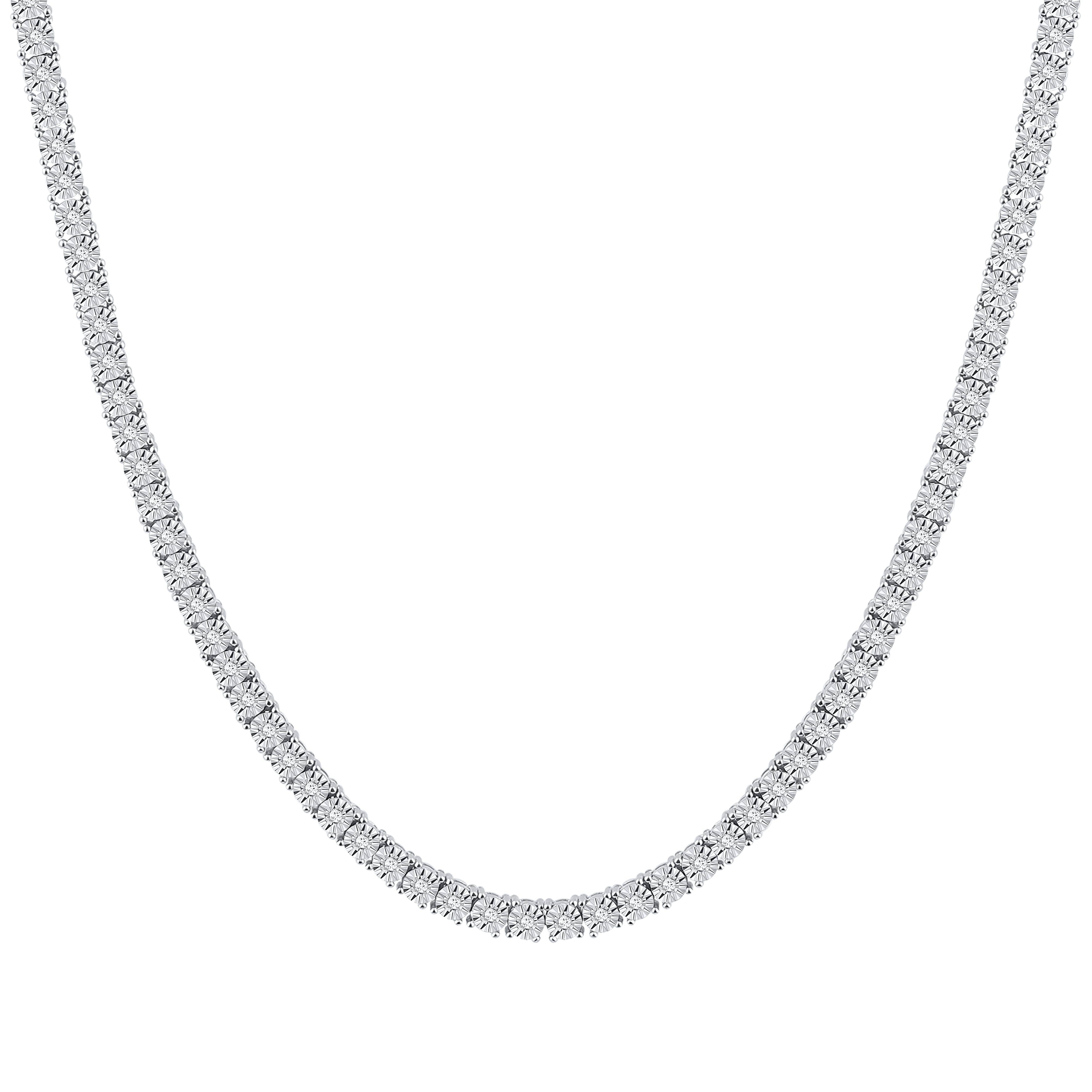 10K WHITE GOLD 0.33 CTW DIAMOND NECKLACE