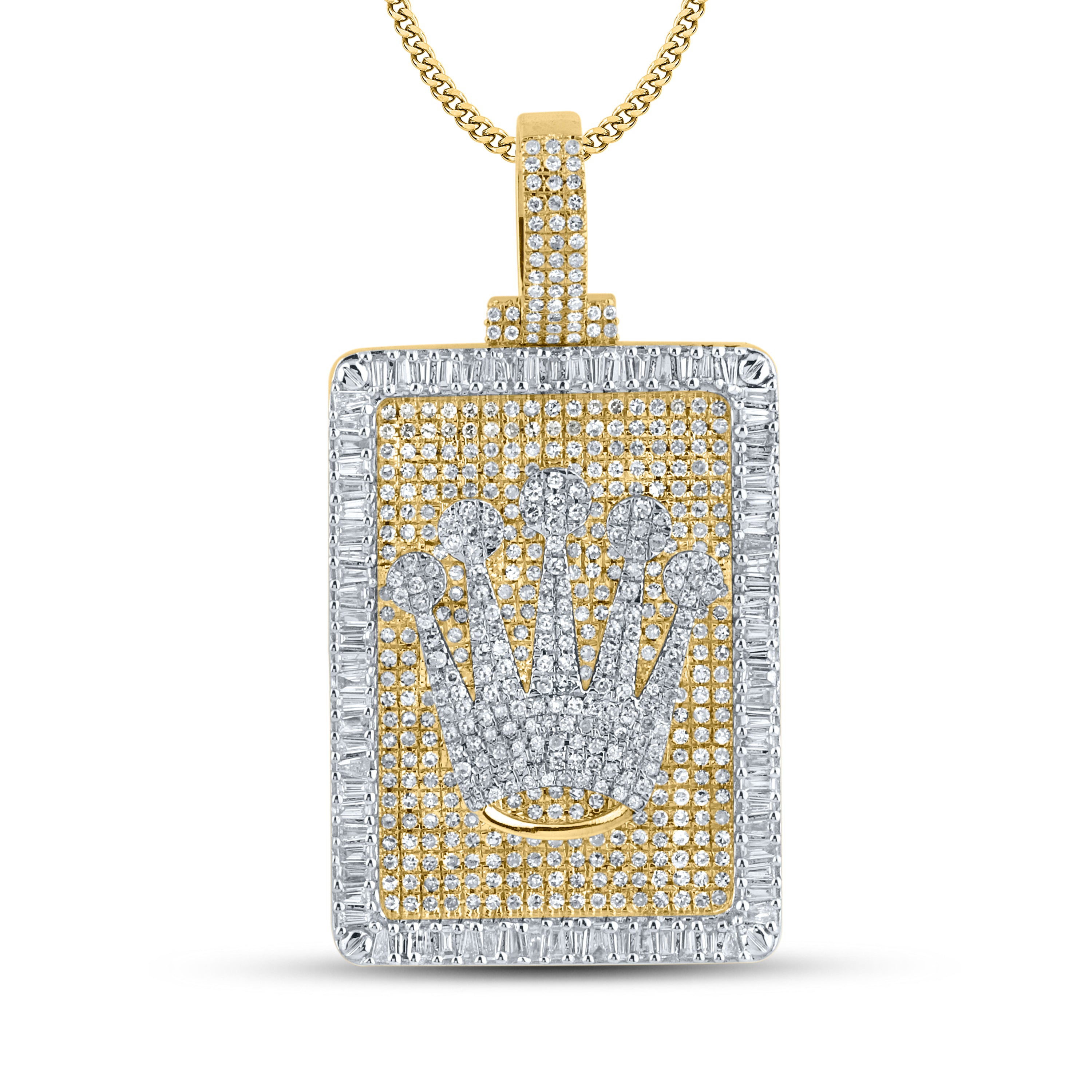 10kt Yellow Gold 1.85 CTW Diamond Charm