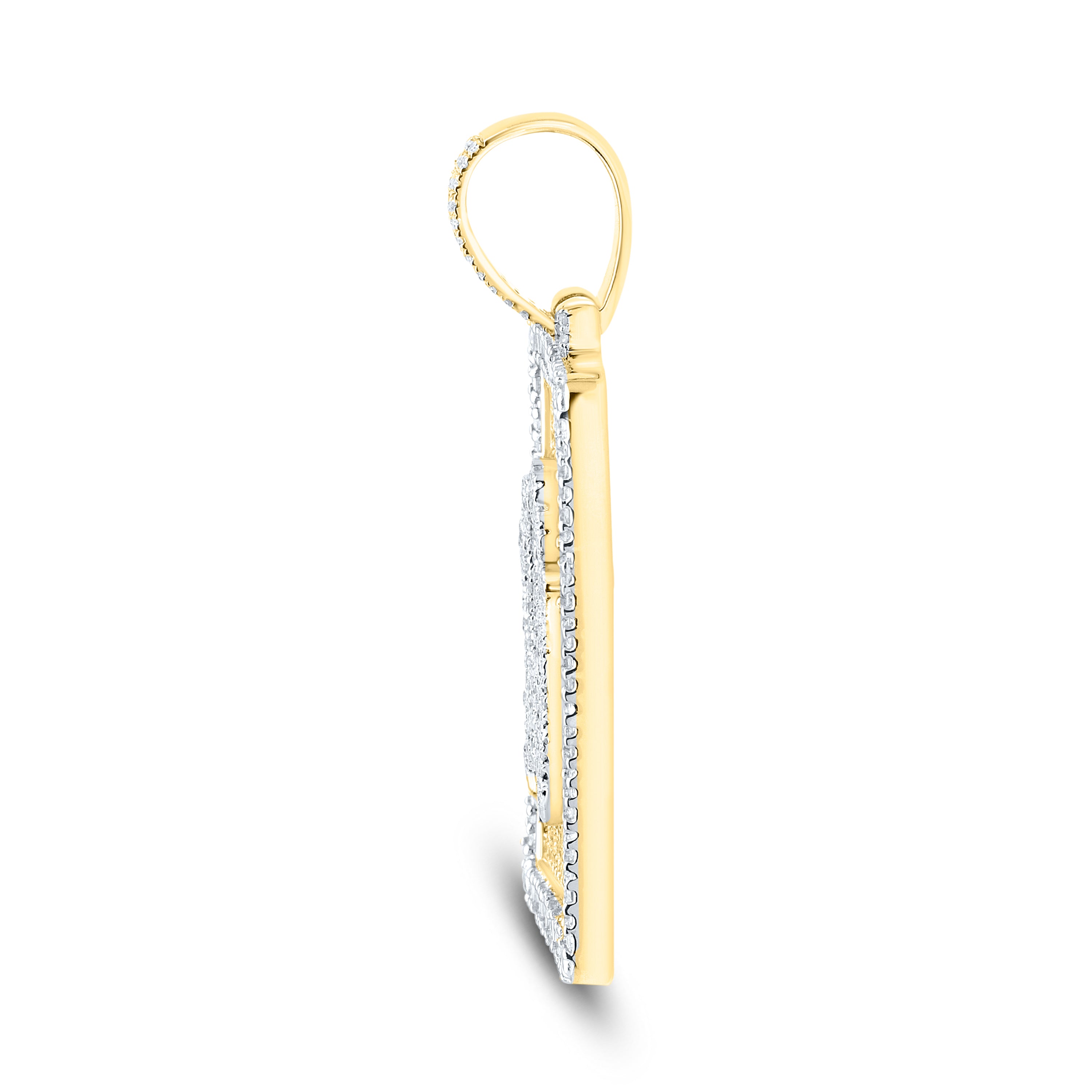 10kt Yellow Gold 1.85 CTW Diamond Charm