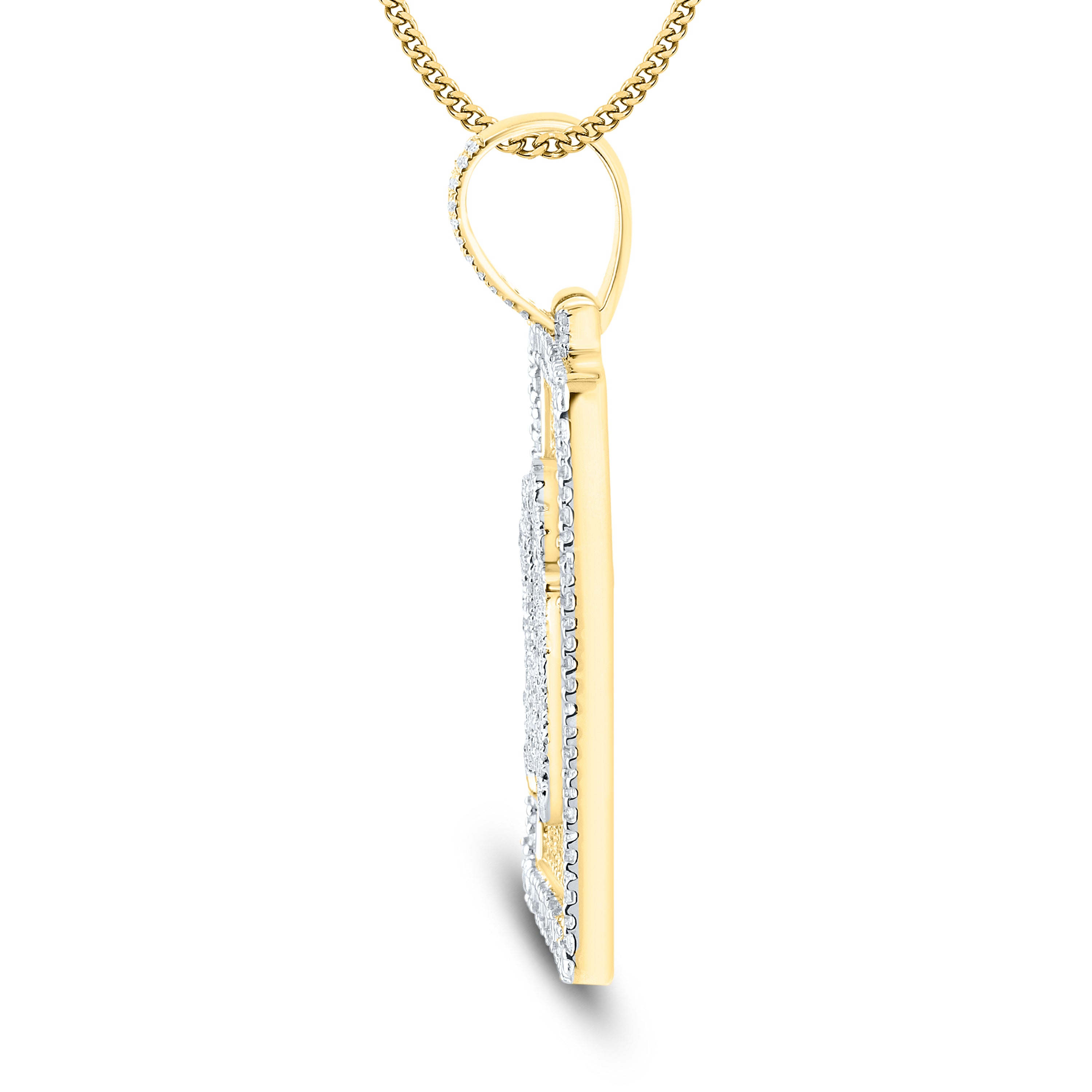 10kt Yellow Gold 1.85 CTW Diamond Charm