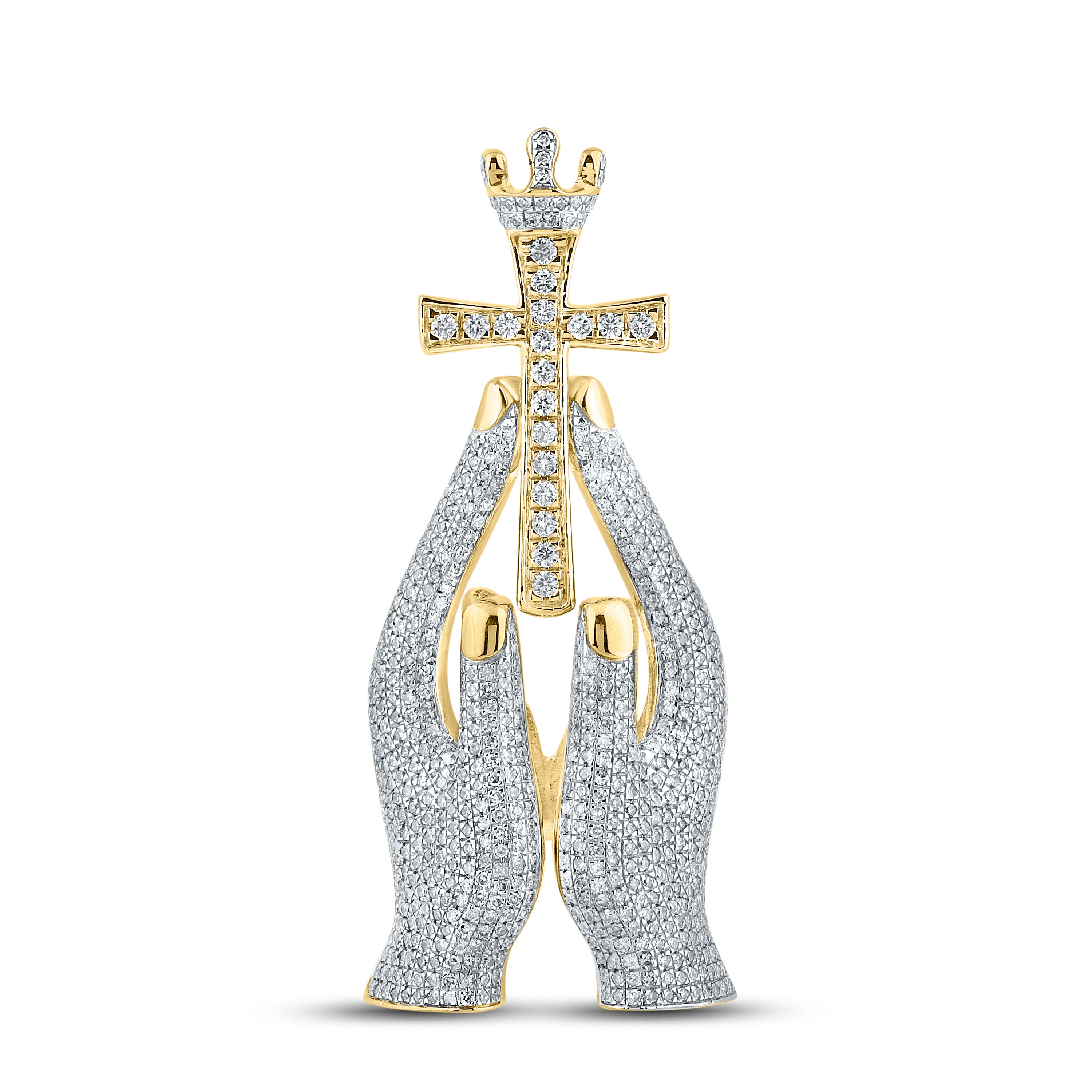 10KT YELLOW GOLD 2.16 CTW NATURAL DIAMOND CHARM