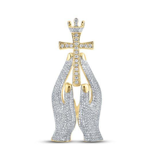 10KT YELLOW GOLD 2.16 CTW NATURAL DIAMOND CHARM