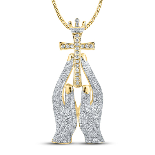 10KT YELLOW GOLD 2.16 CTW NATURAL DIAMOND CHARM