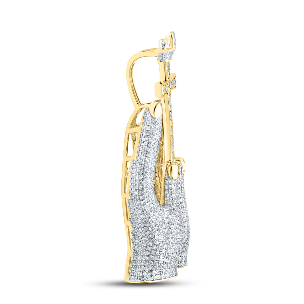 10KT YELLOW GOLD 2.16 CTW NATURAL DIAMOND CHARM