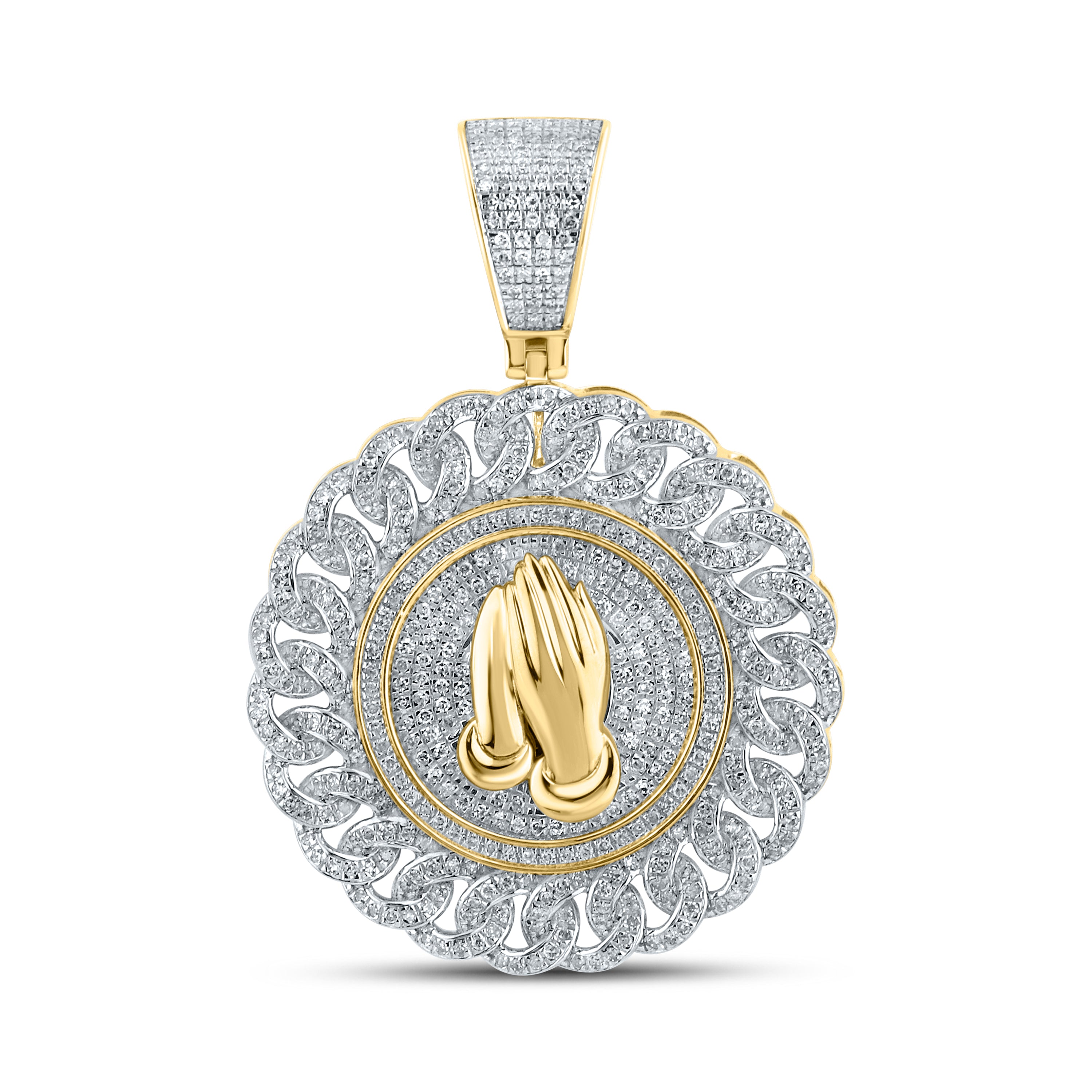 10KT YELLOW GOLD 1.19 CTW NATURAL DIAMOND CHARM