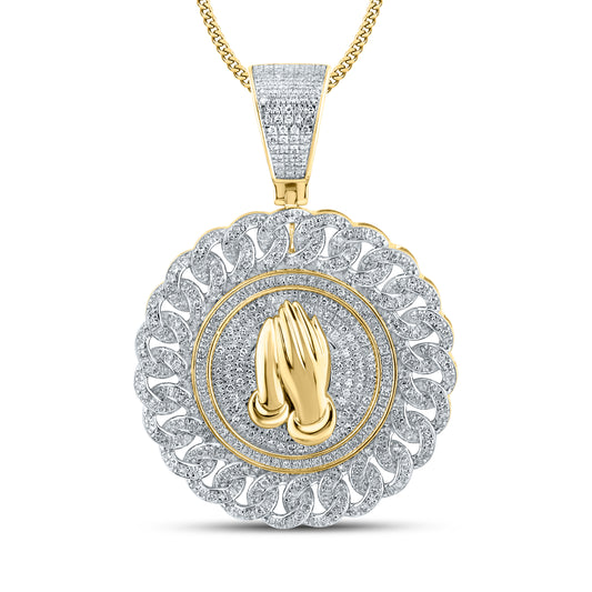 10KT YELLOW GOLD 1.19 CTW NATURAL DIAMOND CHARM