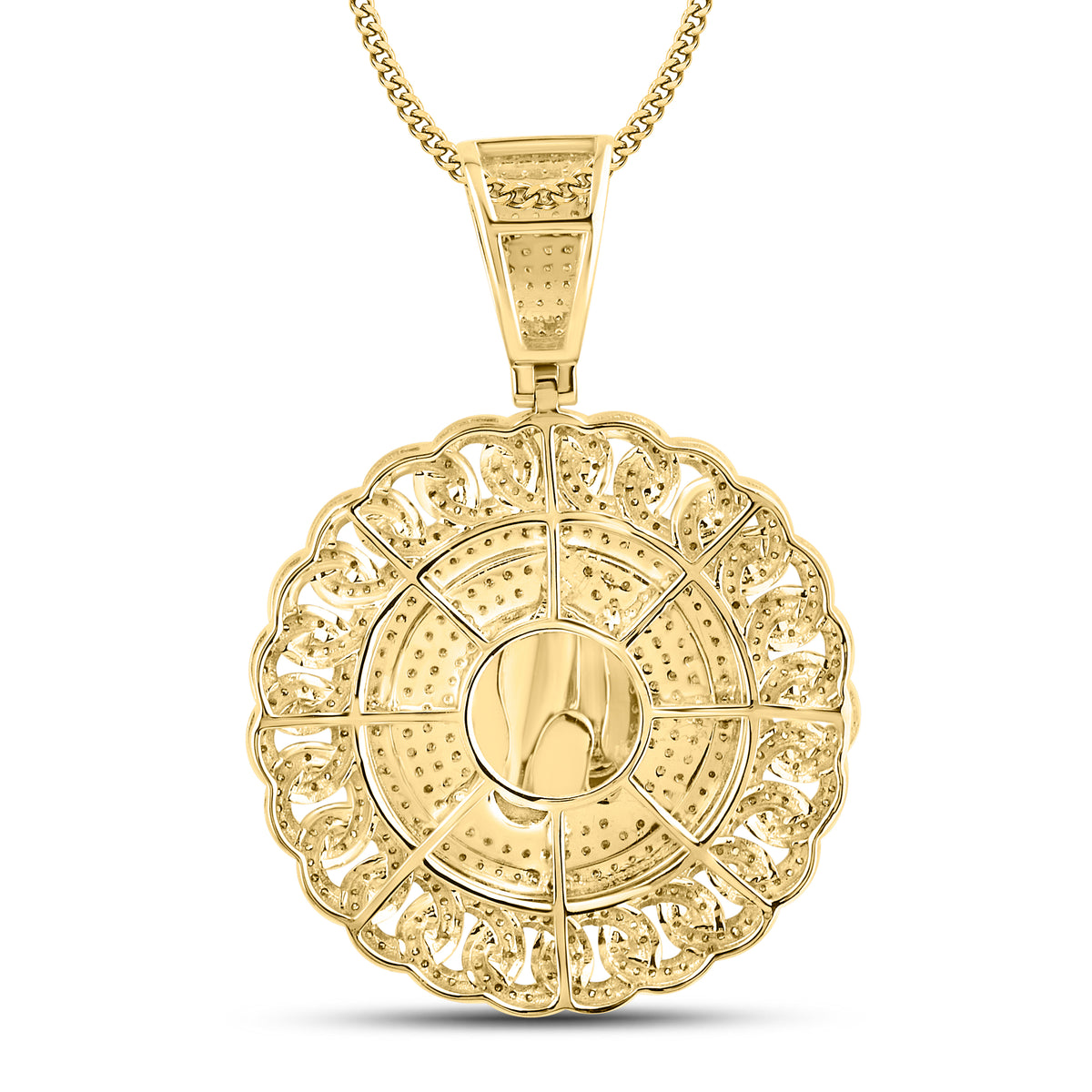 10KT YELLOW GOLD 1.19 CTW NATURAL DIAMOND CHARM