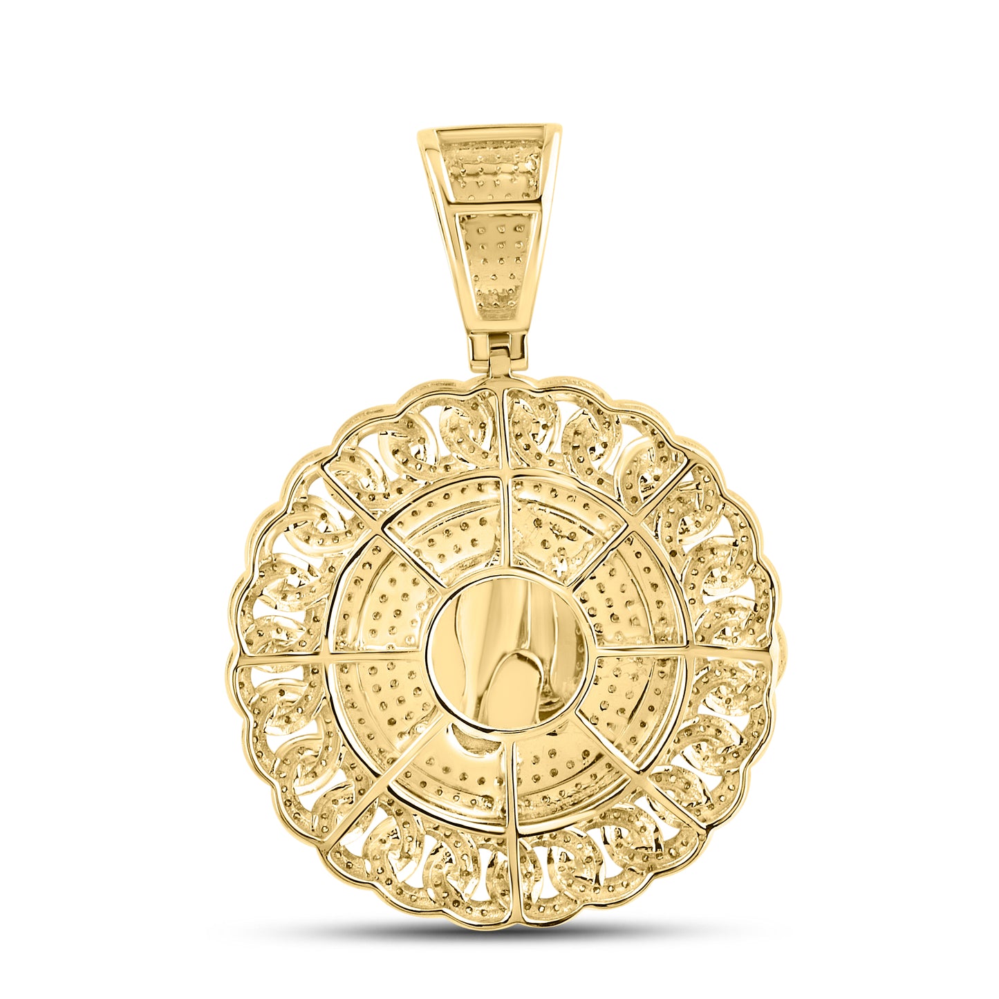 10KT YELLOW GOLD 1.19 CTW NATURAL DIAMOND CHARM