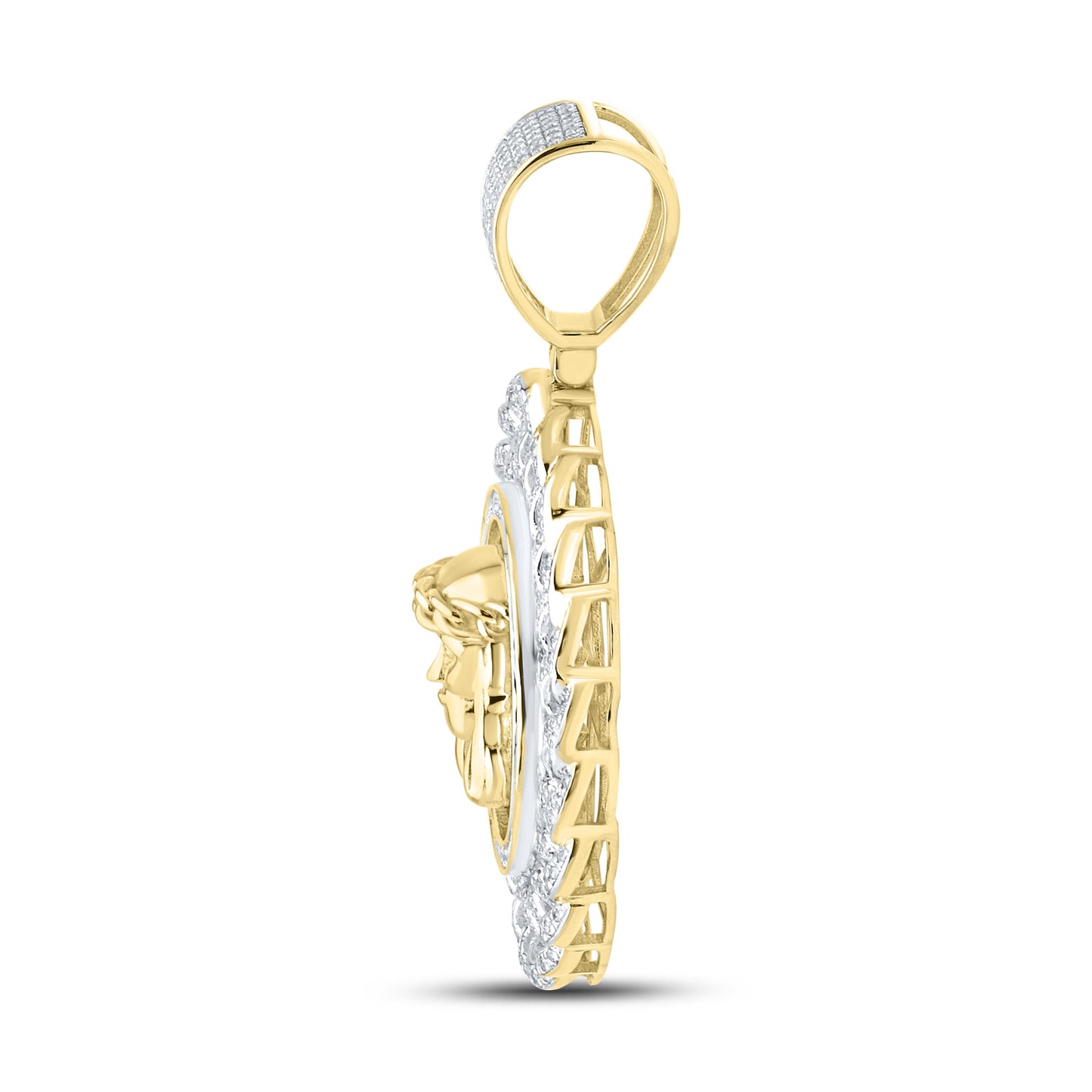 10K YELLOW GOLD NATURAL DIAMOND 1.35 CTW CHARM