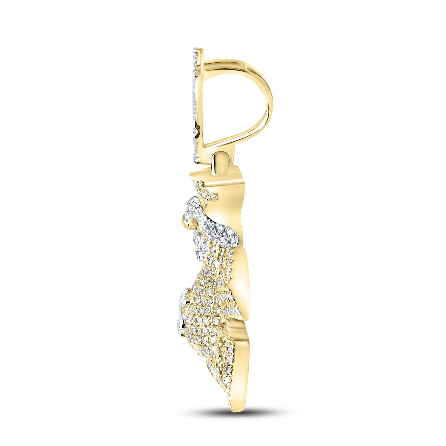 10k Yellow Gold 1.13 CTW Diamond charm