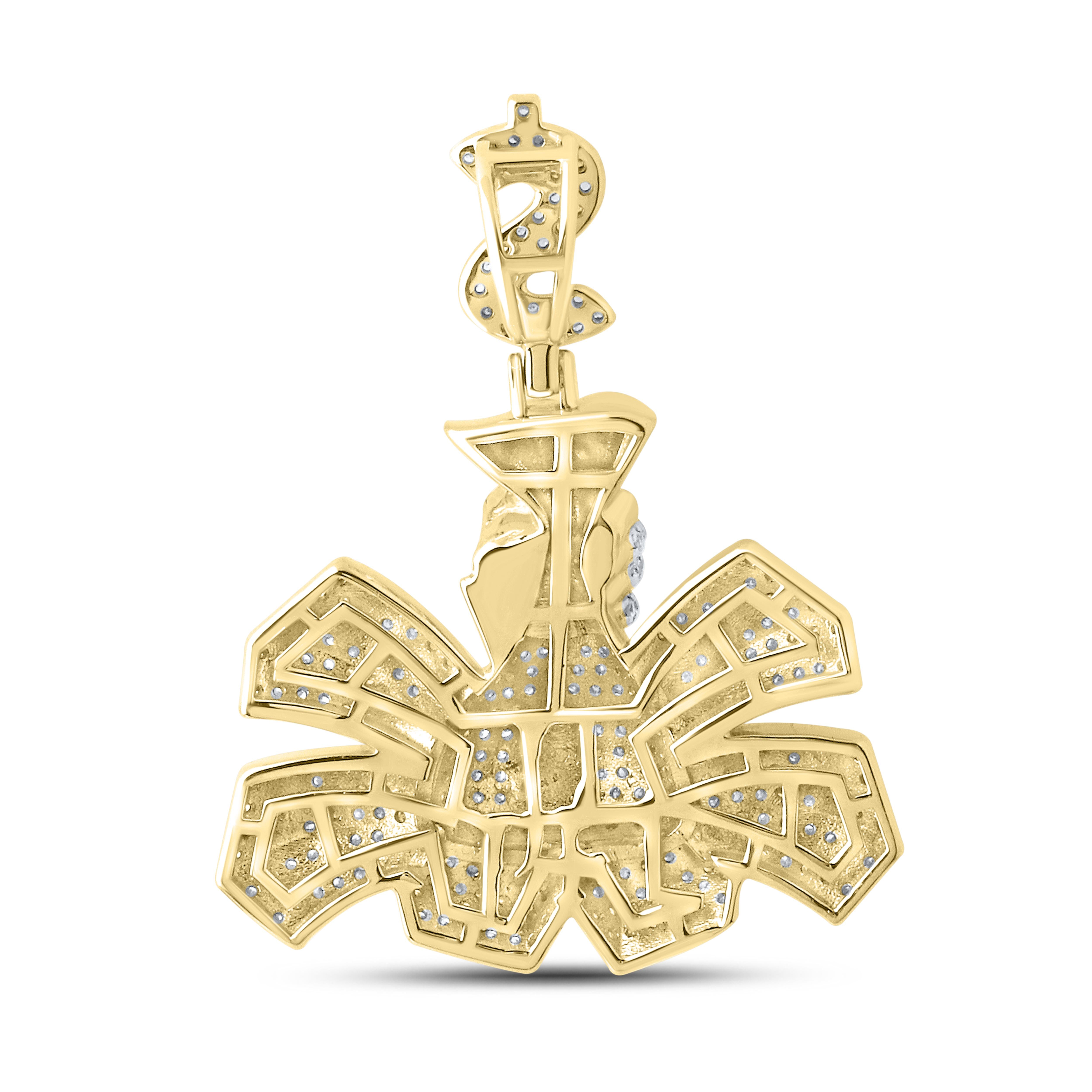 10k Yellow Gold 1.13 CTW Diamond charm