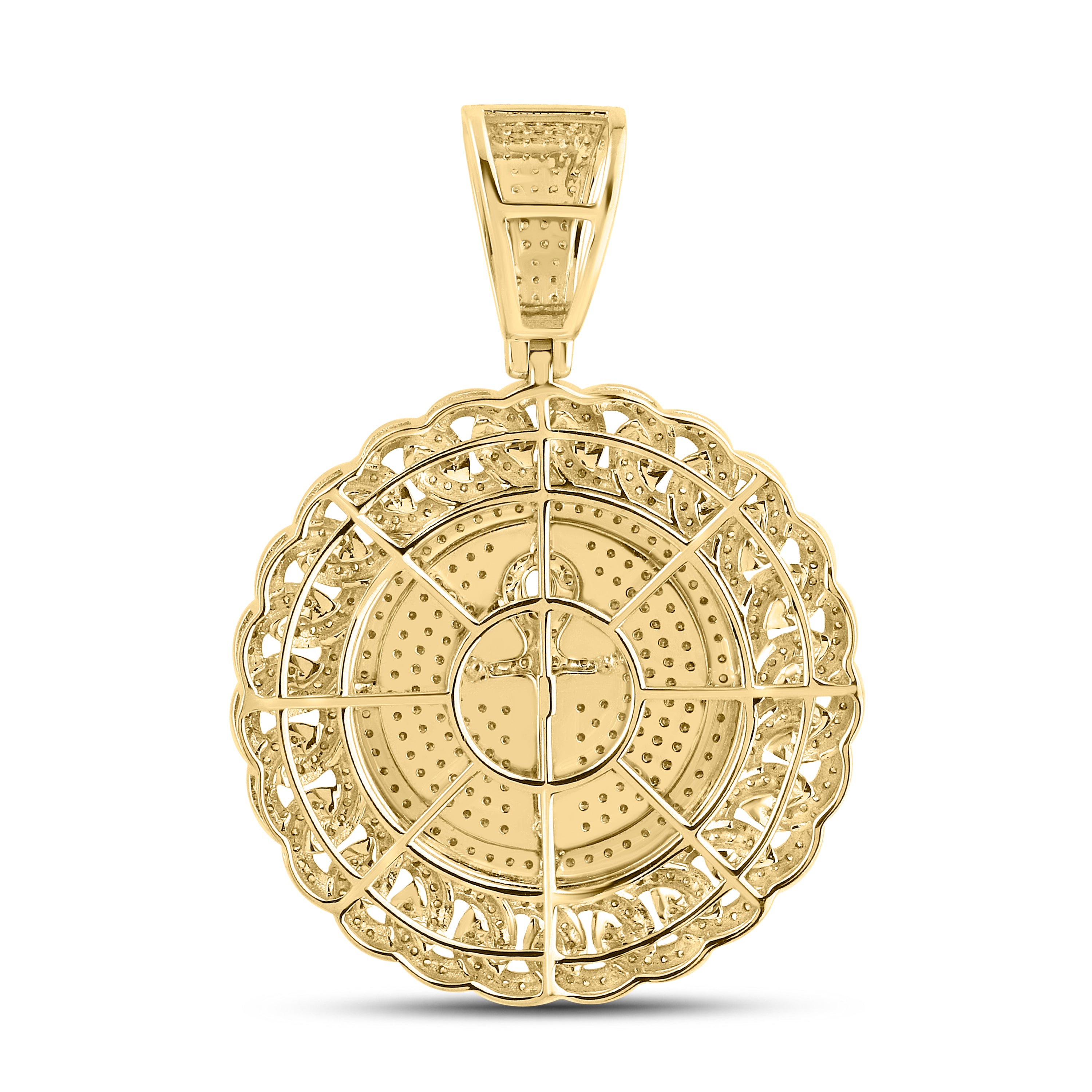 10KT YELLOW GOLD 1.34 CTW NATURAL DIAMOND CHARM