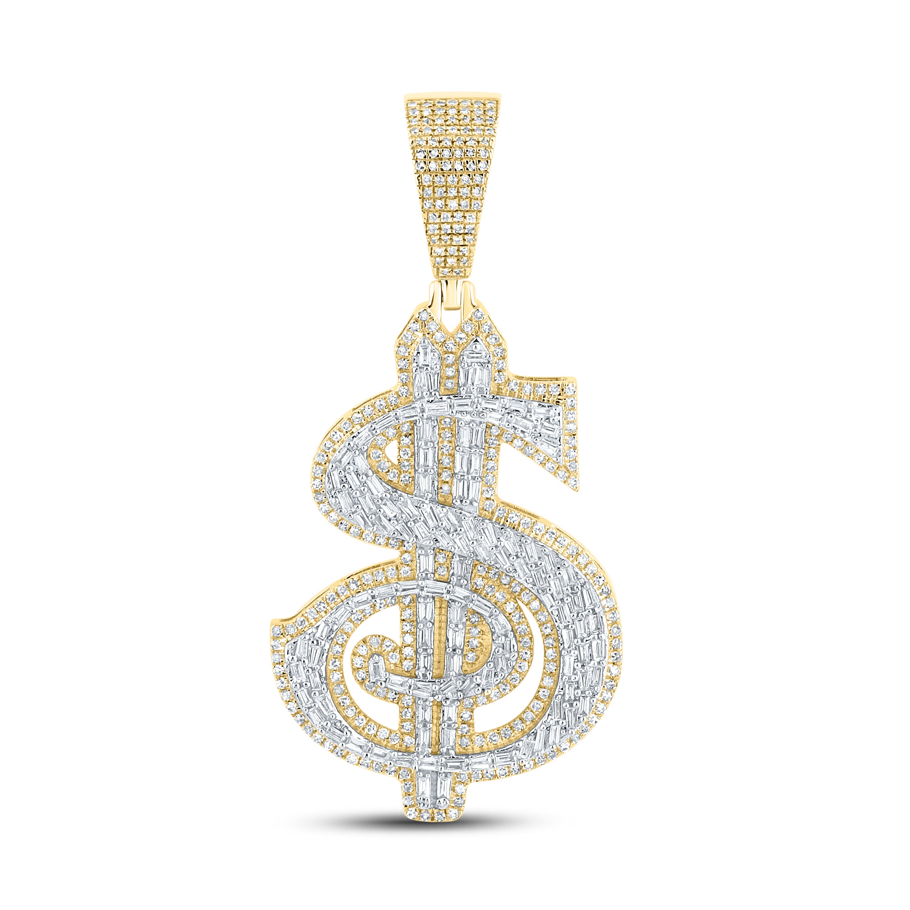 10kt Yellow Gold 1.35 CTW Natural Diamond Charm