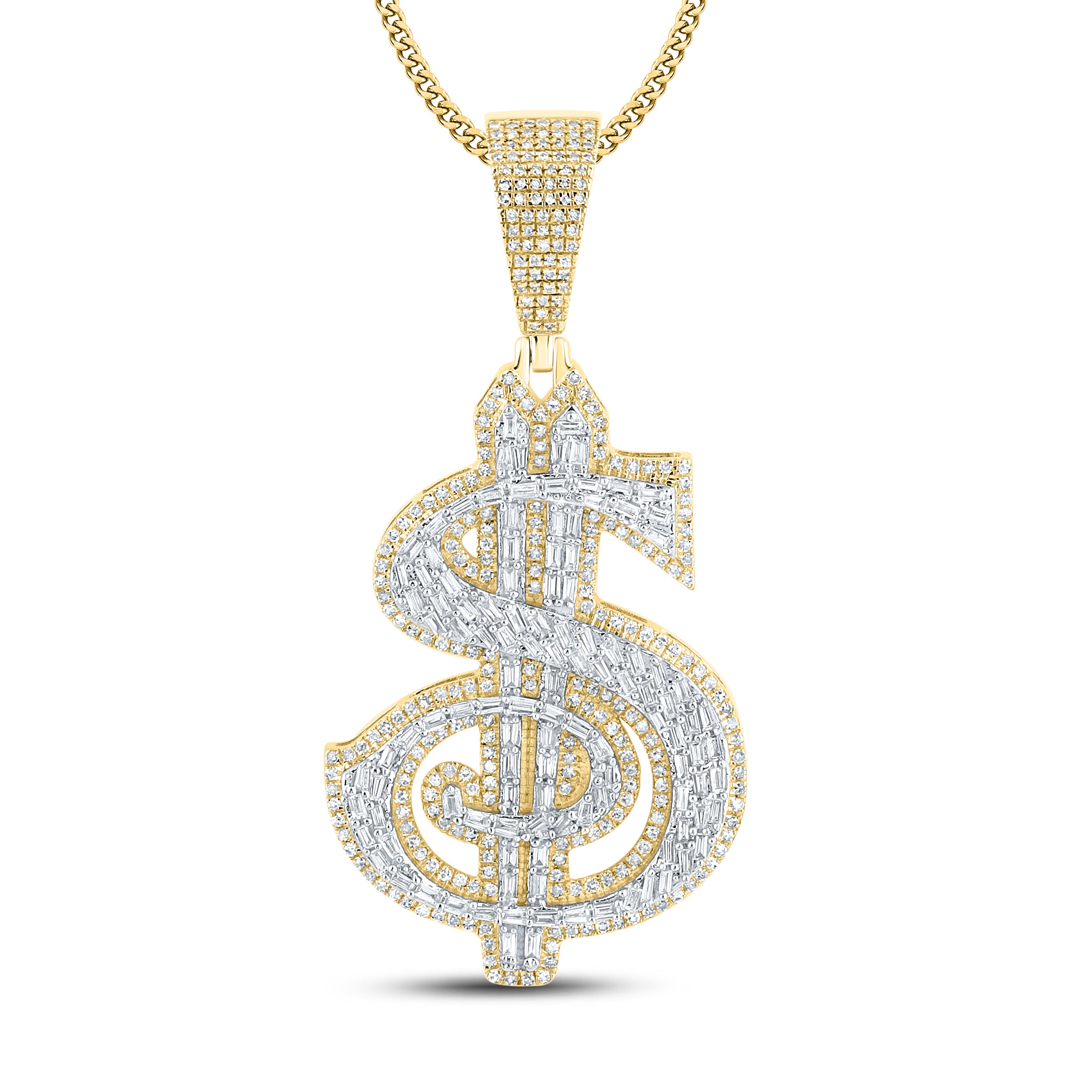 10kt Yellow Gold 1.35 CTW Natural Diamond Charm