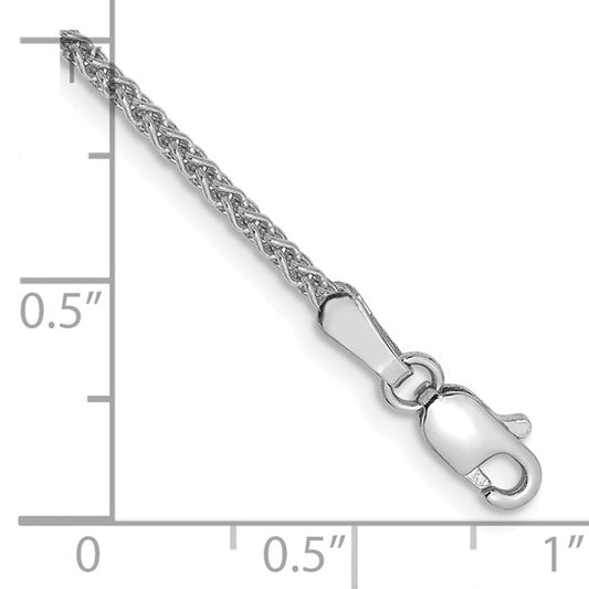 14KT White Gold 7 inch 1.7mm Spiga with Lobster Clasp Bracelet