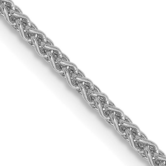 14kt White Gold 26 inch 1.7mm Spiga with Lobster Clasp Chain
