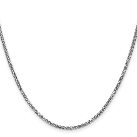 14KT White Gold 30 inch 2.1mm Spiga with Lobster Clasp Chain