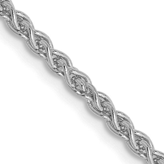 14KT White Gold 30 inch 2.1mm Spiga with Lobster Clasp Chain