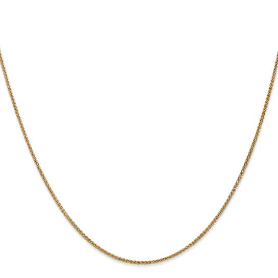 14KT Yellow Gold 16 inch 1.25mm Spiga with Lobster Clasp Chain