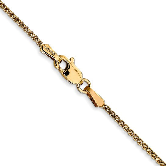 14KT Yellow Gold 16 inch 1.25mm Spiga with Lobster Clasp Chain