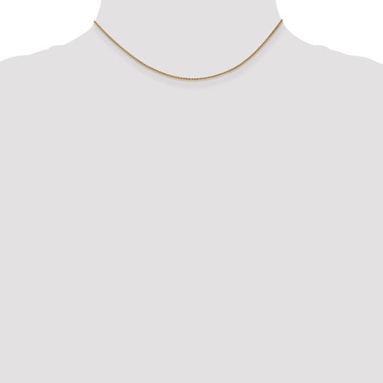 14KT Yellow Gold 14 inch 1.25mm Spiga with Lobster Clasp Chain