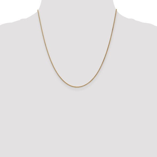 14kt Yellow Gold 20 inch 1.25mm Spiga with Lobster Clasp Chain