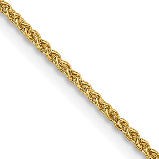 14kt Yellow Gold 20 inch 1.25mm Spiga with Lobster Clasp Chain
