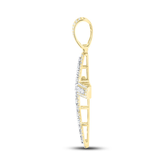 10kt Yellow Gold 1.00 ctw Diamond Cross