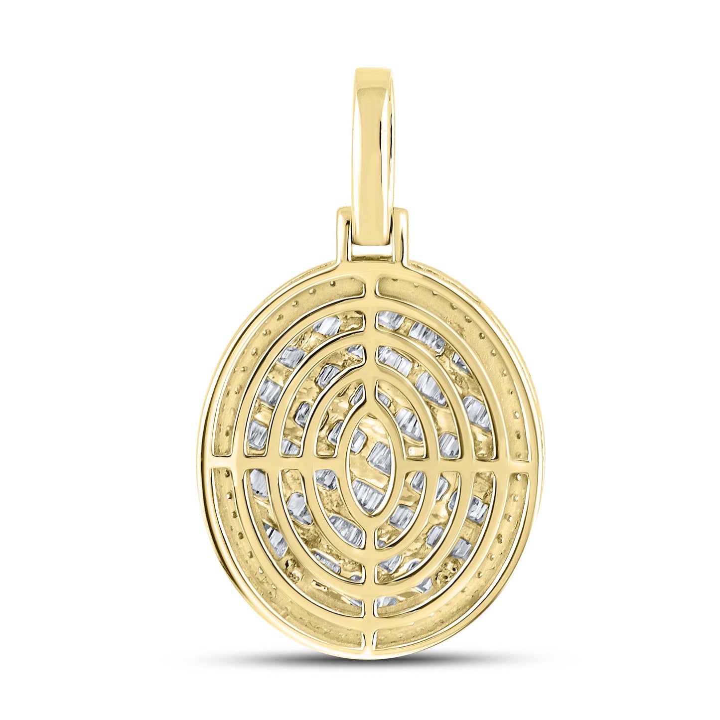 10kt Yellow Gold 0.95 CTW Diamond charm Pendant