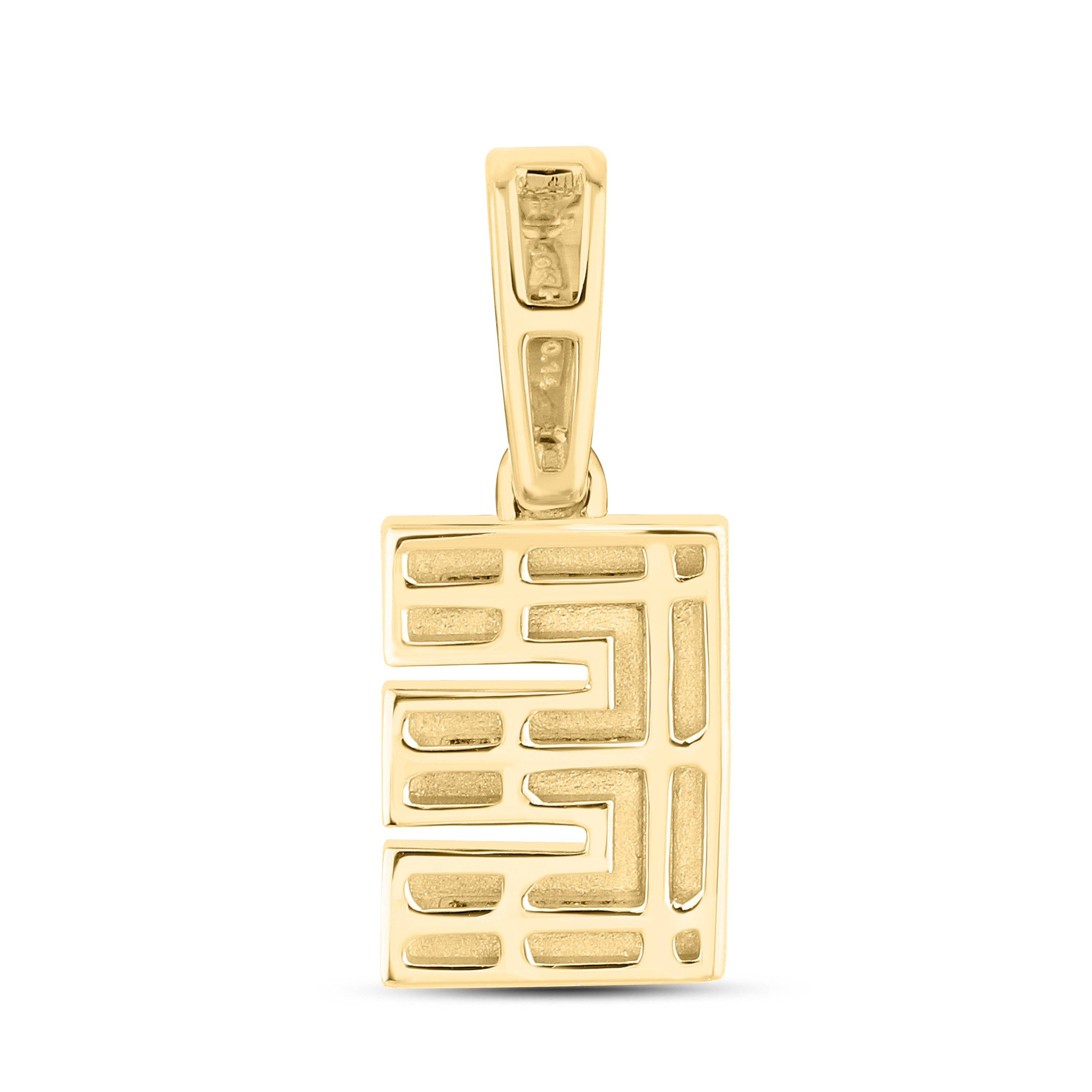 10kt yellow gold 0.13 ctw Diamond Initial E Charm