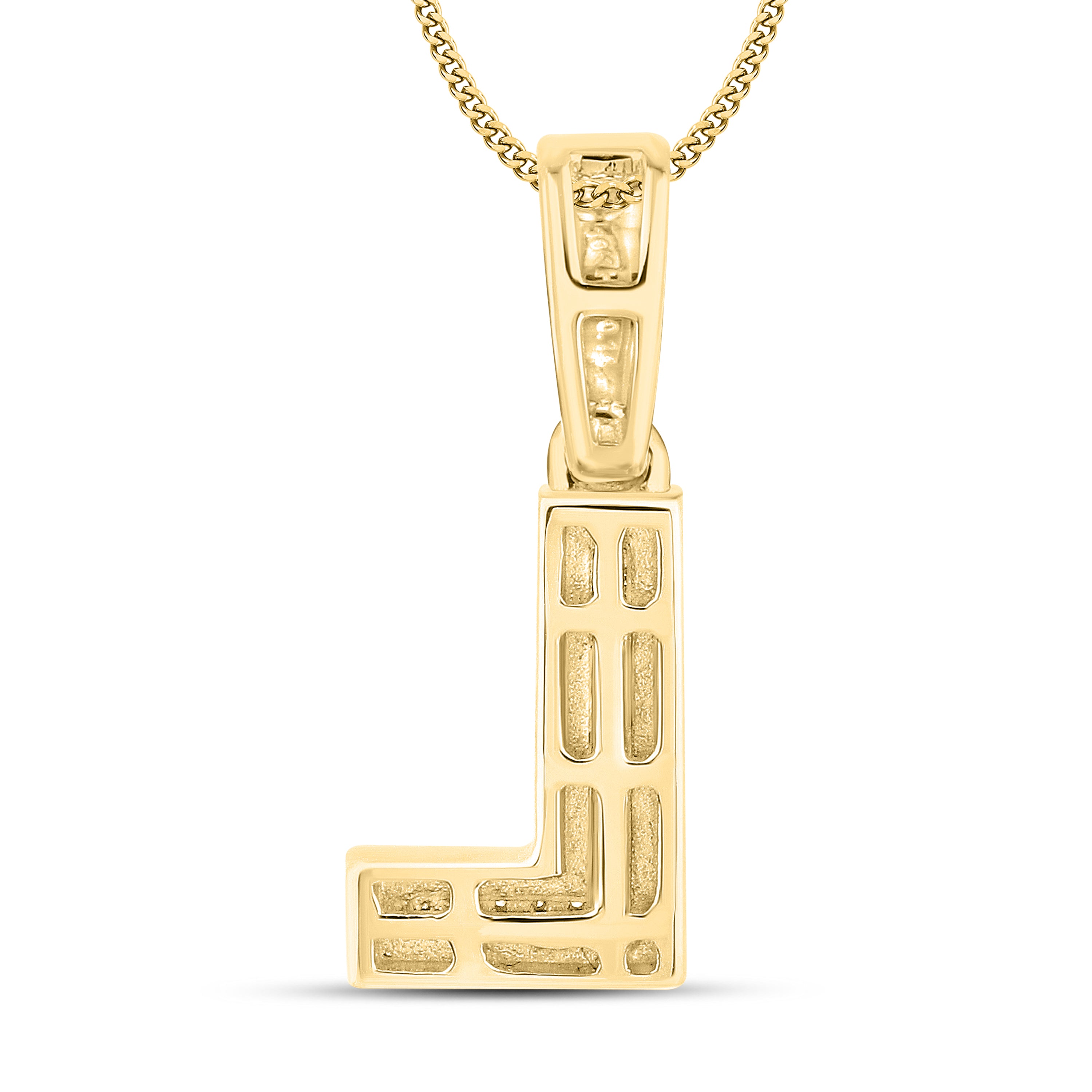 10kt yellow gold 0.08 ctw Diamond Initial L Charm