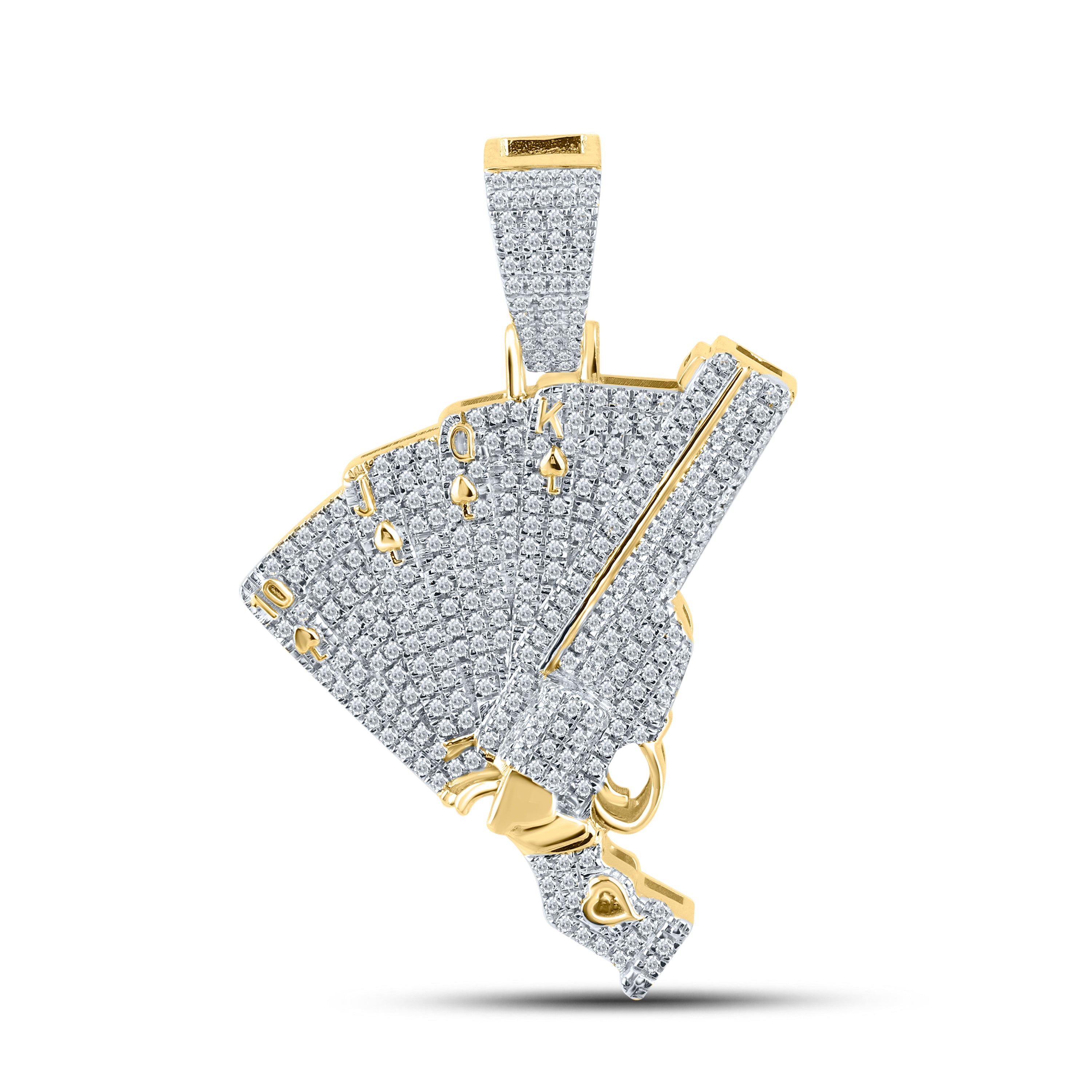 10kt Yellow Gold 0.88 CTW Natural Diamond Charm