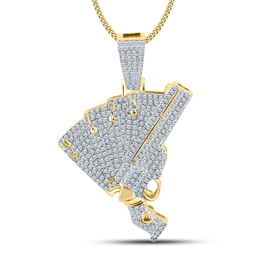 10kt Yellow Gold 0.88 CTW Natural Diamond Charm
