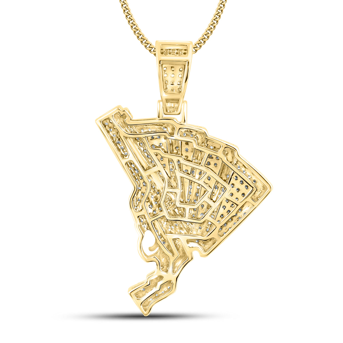 10kt Yellow Gold 0.88 CTW Natural Diamond Charm