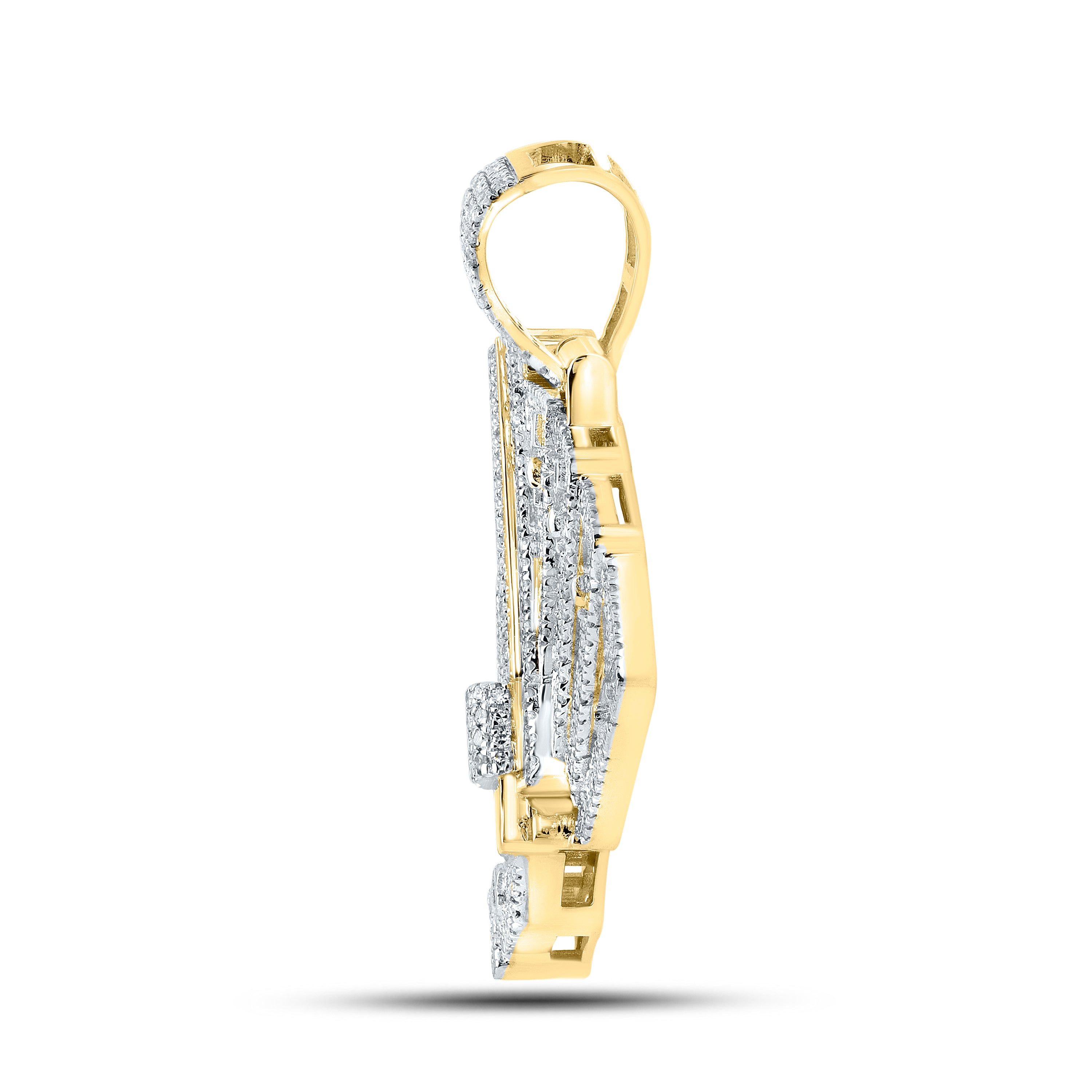 10kt Yellow Gold 0.88 CTW Natural Diamond Charm