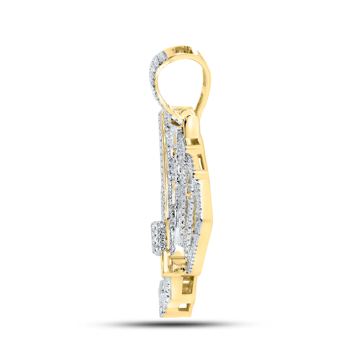 10kt Yellow Gold 0.88 CTW Natural Diamond Charm