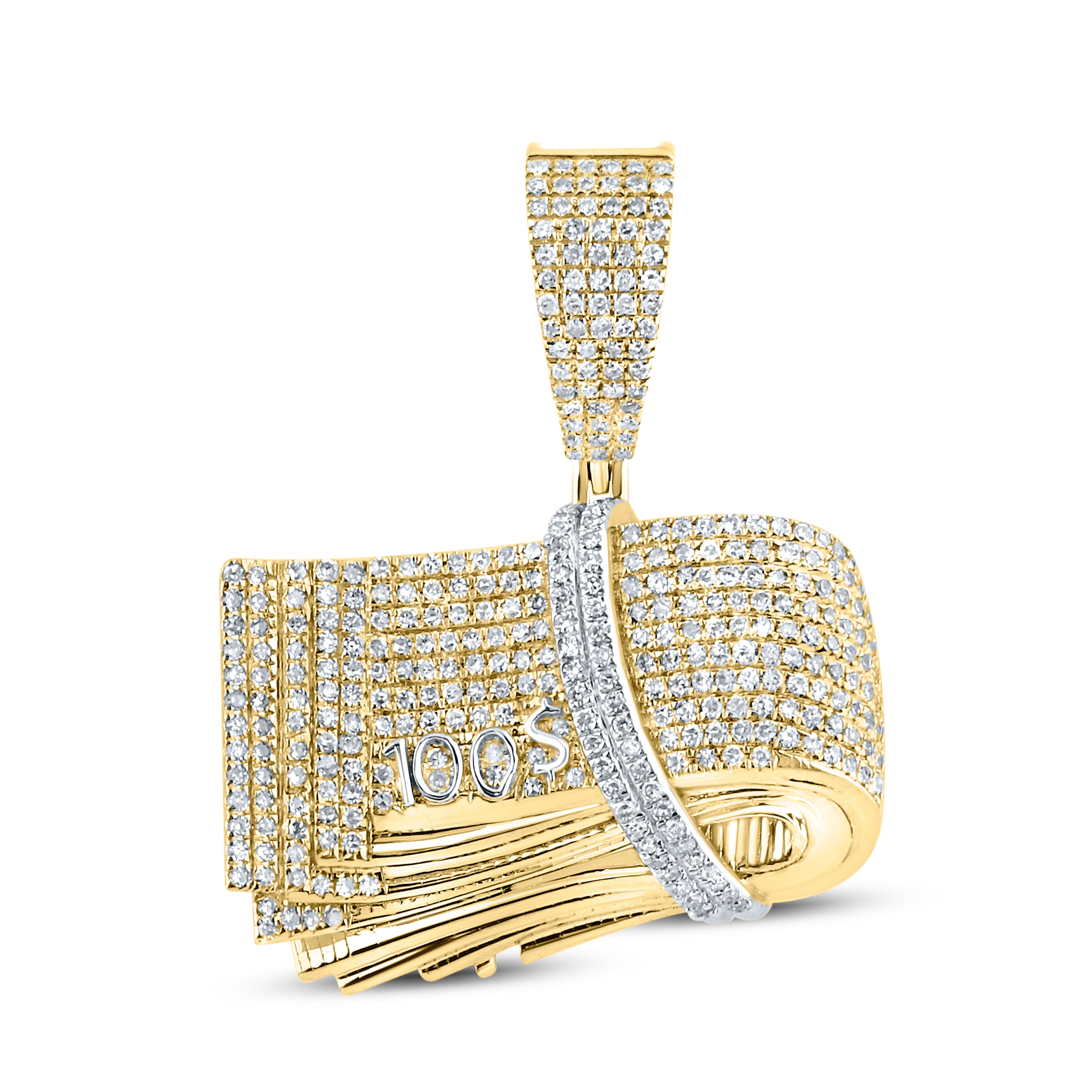 10kt Yellow Gold 0.84 CTW Natural Diamond Charm