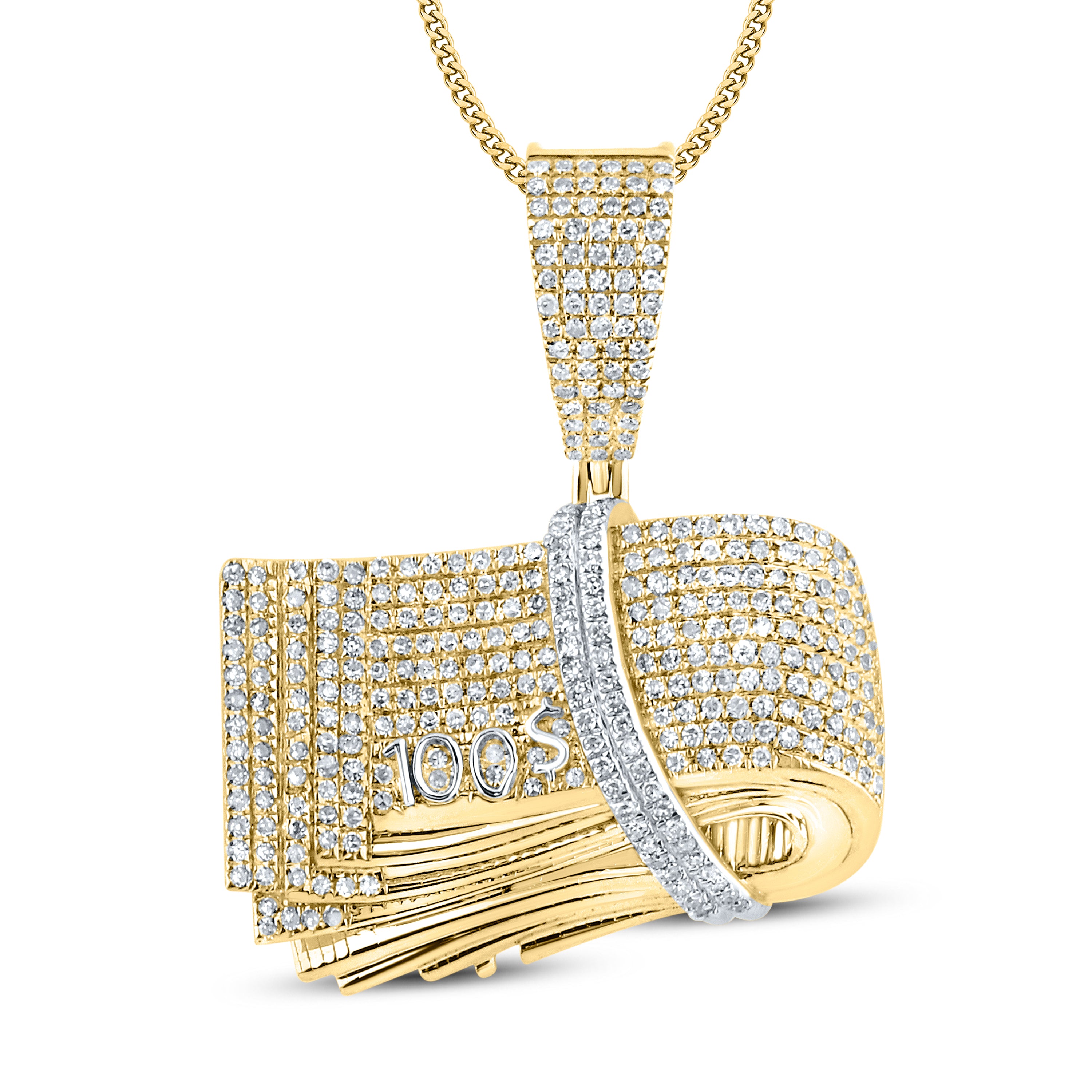 10kt Yellow Gold 0.84 CTW Natural Diamond Charm