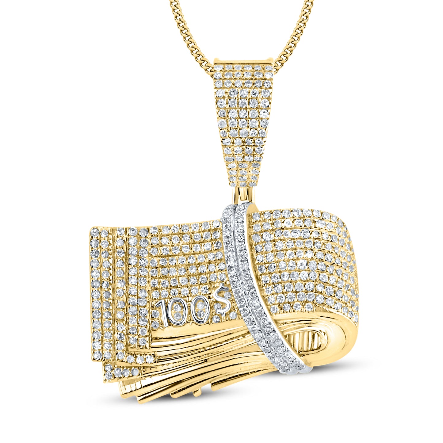 10kt Yellow Gold 0.84 CTW Natural Diamond Charm
