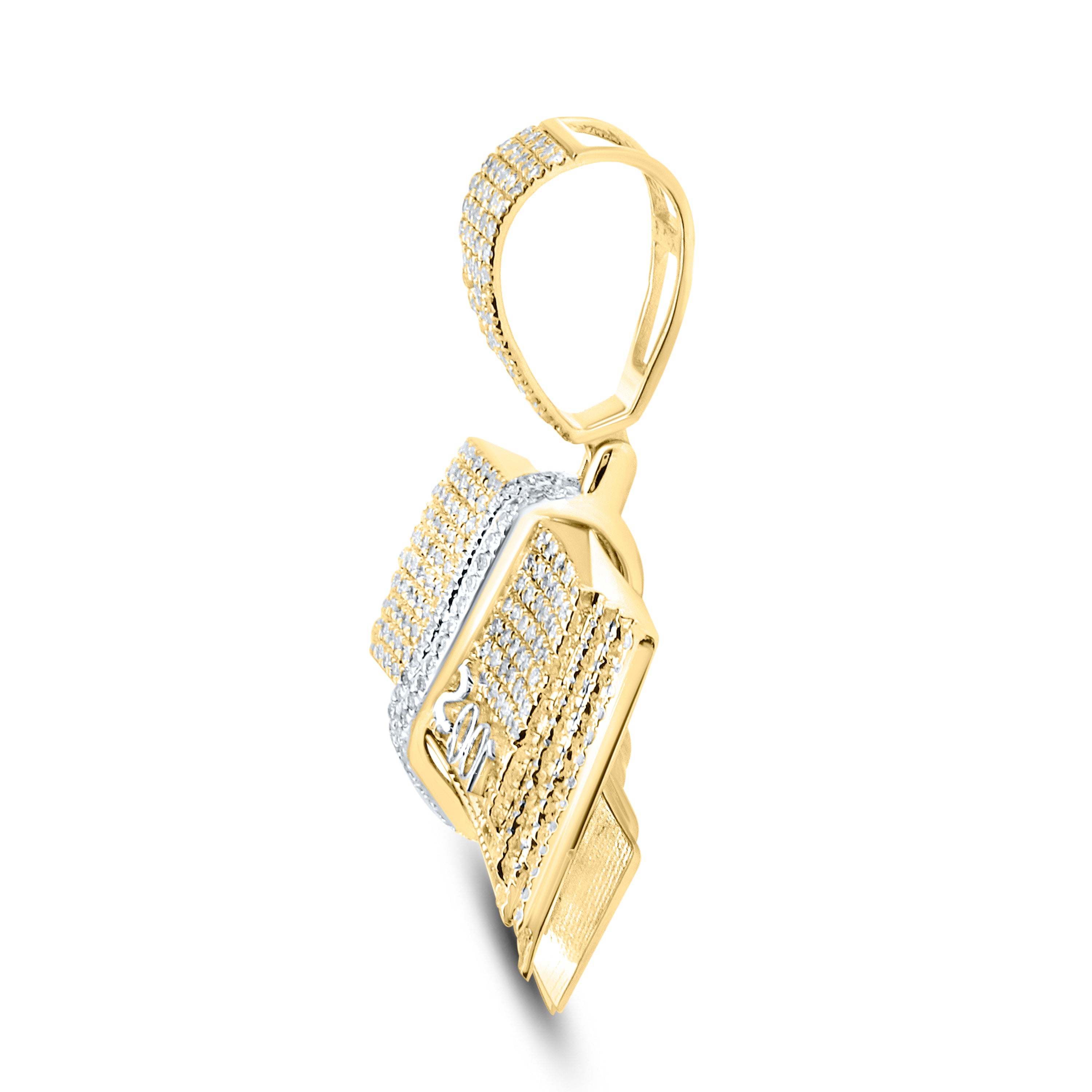 10kt Yellow Gold 0.84 CTW Natural Diamond Charm