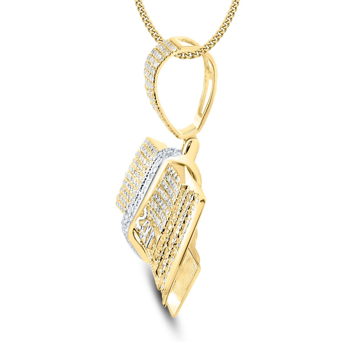 10kt Yellow Gold 0.84 CTW Natural Diamond Charm
