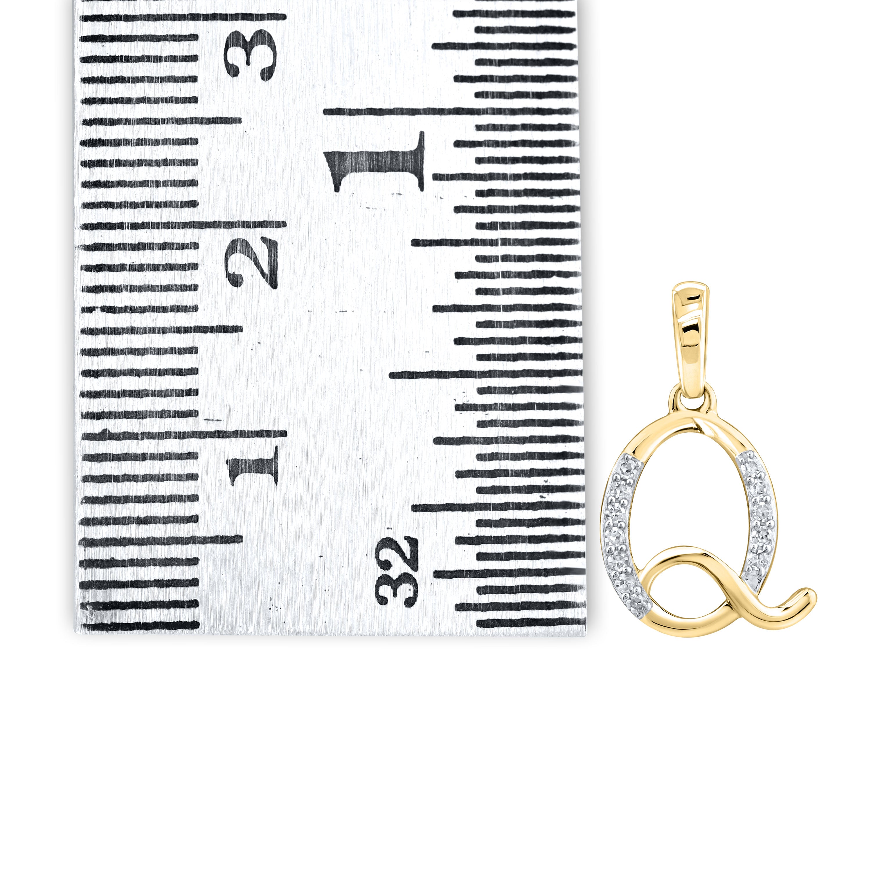 10KT YELLOW GOLD 0.04CTW NATURAL DIAMOND INITIAL Q